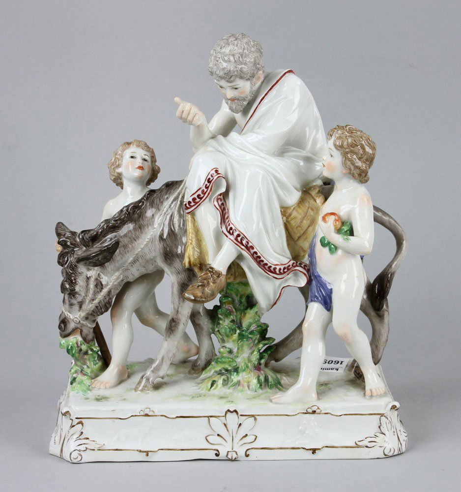 Meissen Aesop and Putti (1 of 9)