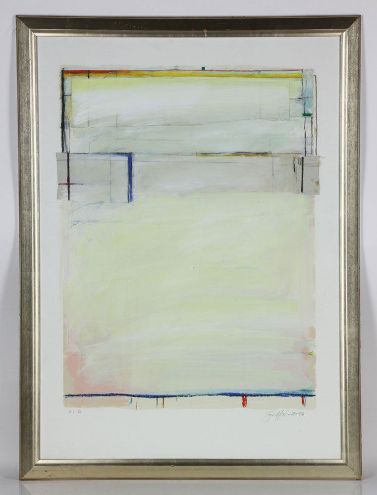 Modernist Abstract Painting, Mixed Media (1 of 7)