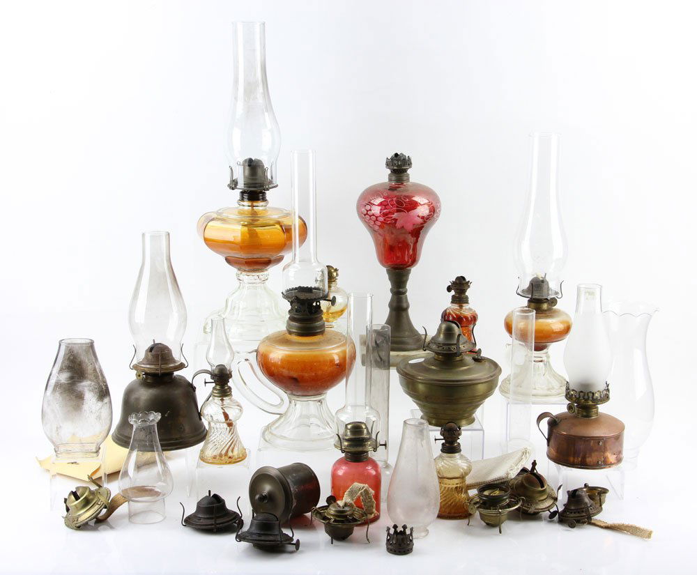 Lot of Oil Lamps and Accessories (1 of 7)