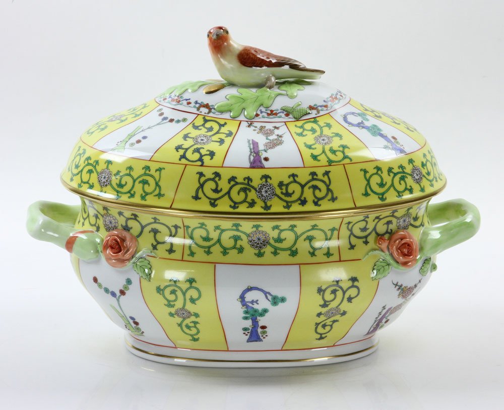 Herend Yellow Dynasty Oval Tureen