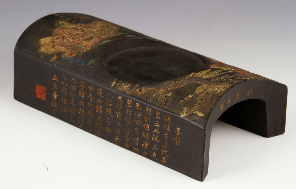 19th C. Chinese Carved Ink Stand (1 of 5)