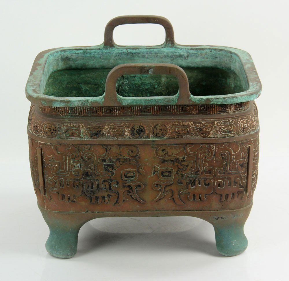 Chinese Bronze Planter with Handles (1 of 8)