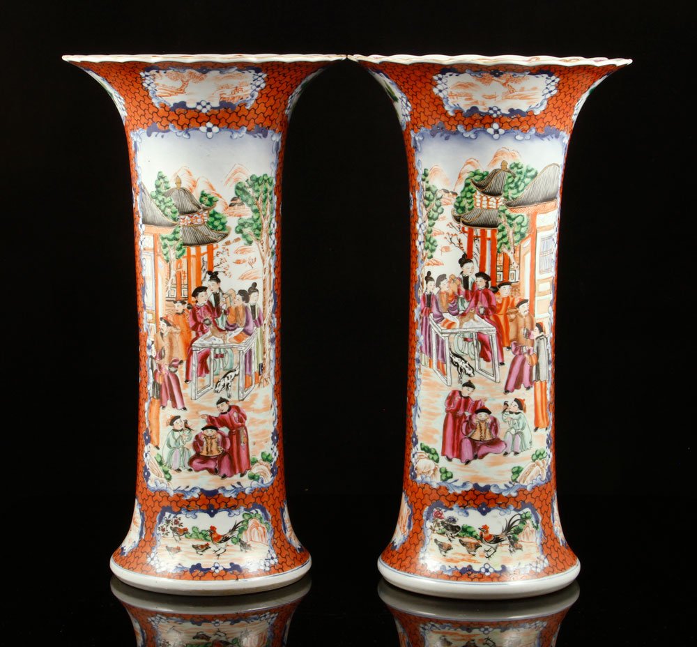 Pr. Chinese Export Vases (1 of 4)