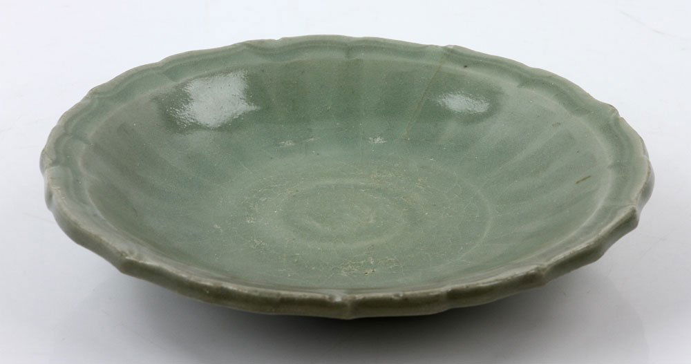 17th/18th C. Chinese Celadon Plate (1 of 8)