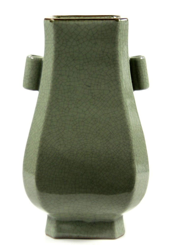 Chinese Light Grey Glaze Zun Vase (1 of 7)