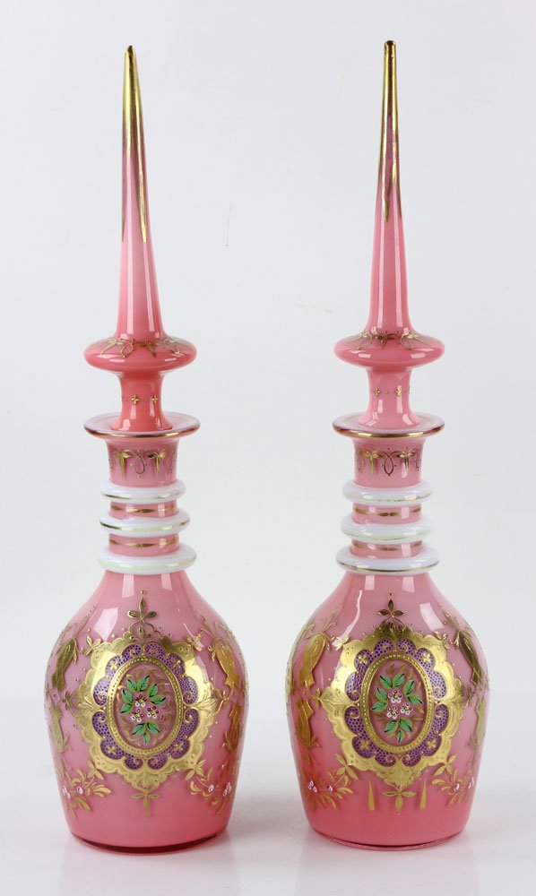Pr. Bohemian Glass Decanters (1 of 8)