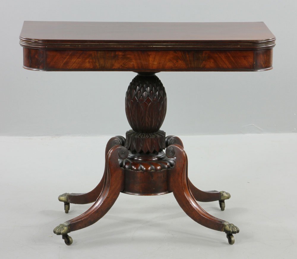 Federal Style Mahogany Card Table (1 of 10)