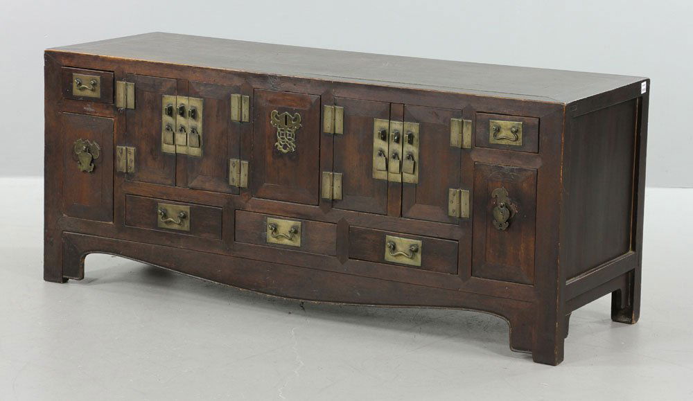 19th C. Chinese Hand Made Low Cabinet (1 of 10)