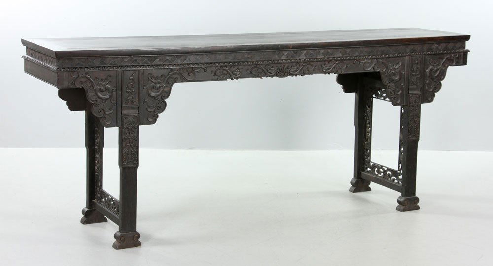 19th C. Large Chinese Hardwood Altar Table (1 of 9)