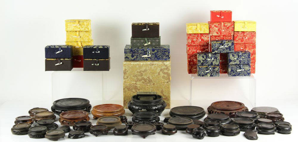 A Group of Chinese Boxes and Stands (1 of 8)