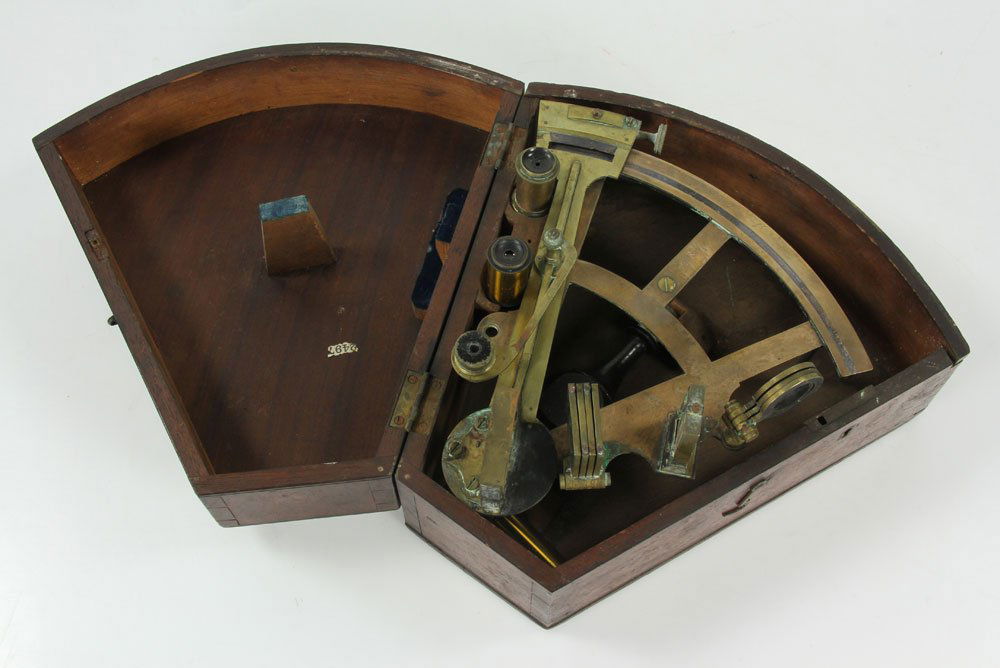 19th C. English Brass Sextant (1 of 5)