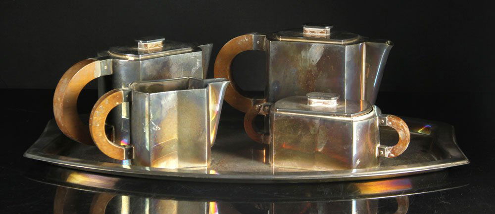 Art Deco Silver Plate Tea Set (1 of 10)