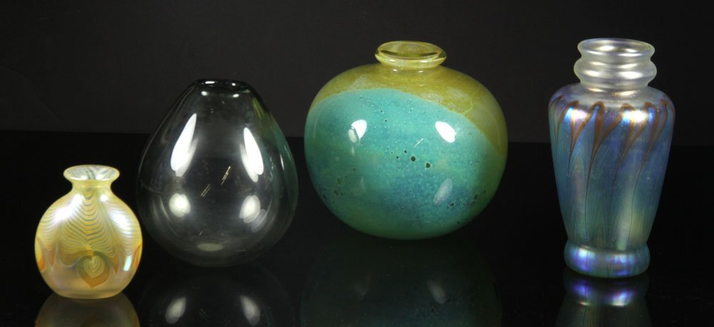 4 Modern Art Glass Items (1 of 10)