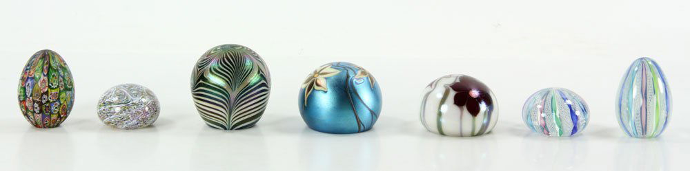 7 Glass Paperweights (1 of 5)