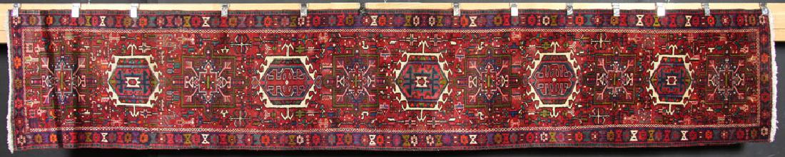 Heriz Carpet Runner: Heriz carpet runner, 2' 4" x 12' 0". Provenance: From a New York collection.