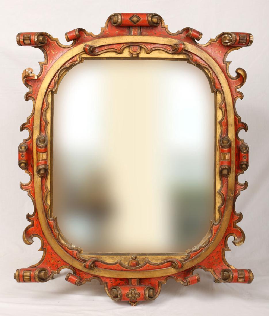 Venetian Carved Wood Mirror (1 of 6)