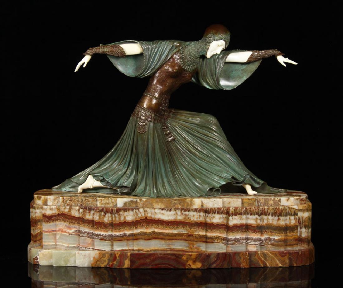 Attr. D. H. Chiparus, Art Deco Woman, Bronze (1 of 9)