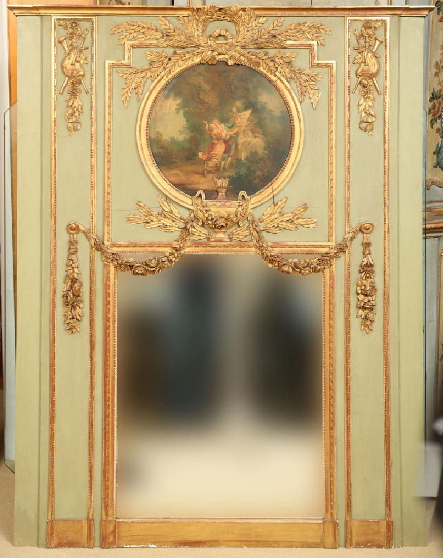 Carved French Trumeau Mirror (1 of 11)
