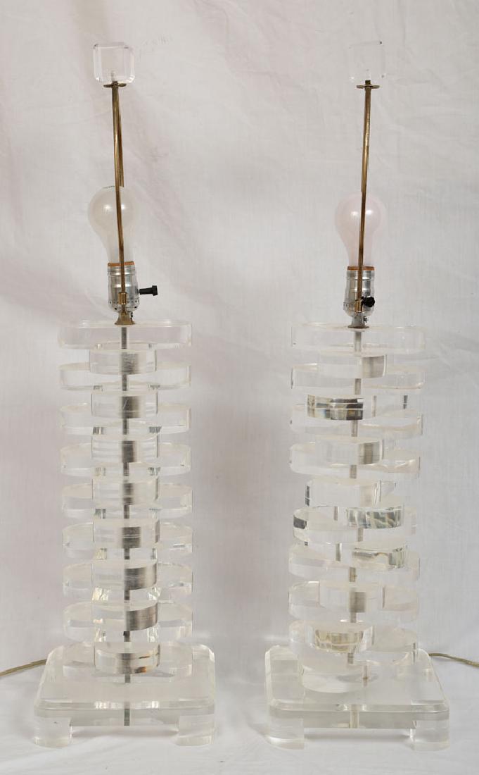 Pair of Lucite Lamps (1 of 6)