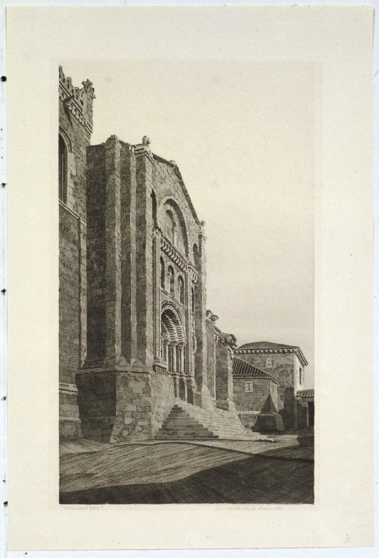 John Taylor ARMS - Puerta del Obispo, Zamorra (Door of: John Taylor ARMS (American, 1887-1953) Puerta del Obispo, Zamorra (Door of the Bishop, Zamorra); plate 9 from SPANISH CHURCH series. Etching. 1933. Signed in pencil. Trial proof XXIII; regular edition