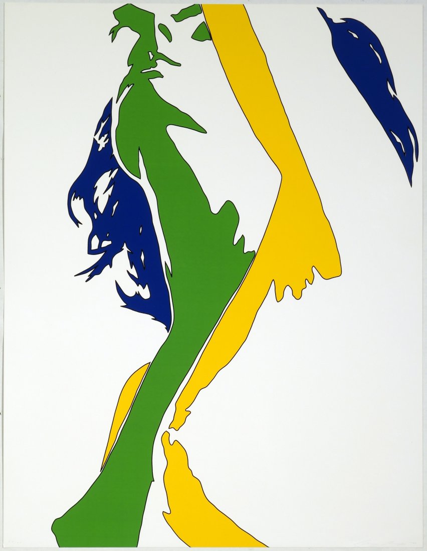 Werner BERGES - Untitled (Ansicht from MÛDCHEN: Werner BERGES (German, b. 1941) Untitled (Ansicht from MÛDCHEN portfolio). Color serigraph. Ca. 1970s. 25-5/8 x 19-3/4 inches.