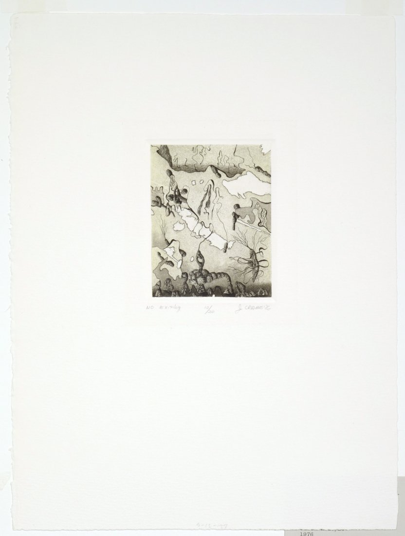 James CRABB - No Exiting: James CRABB (American, b.1947) No Exiting. Intaglio. 1976. Edition 10/20. 4-3/8 x 3-1/2 inches.