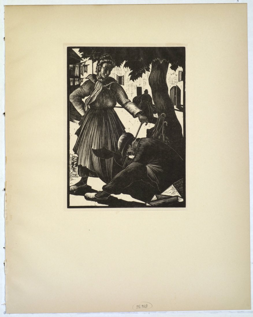 Clare LEIGHTON - 4 rural subjects: Clare LEIGHTON (British / American, 1898-1990) 4 subjects from WOODCUTS: EXAMPLES OF THE WORK OF CLARE LEIGHTON. Wood engravings on thin tissue. Blocks: 1920s; these impressions all from the 1930 prin