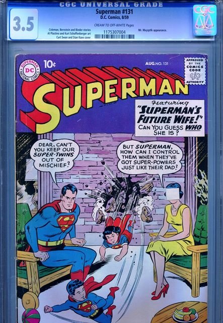 SUPERMAN # 131 CGC UNIVERSAL GRADE 3.5: SUPERMAN # 131 CGC UNIVERSAL GRADE 3.5