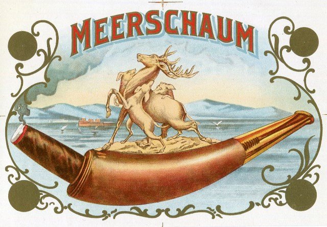 Cigar Box Label-Lithographic Proof-ca 1900-Mint: Meerschaum Cigar Box Label-Lithographic Proof ca. 1900.