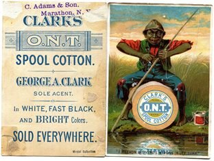 LOT OF 31 BLACK RARE ETHNIC TRADE CARDS: ALL WITH ADS ON VERSO. CA 1890'S