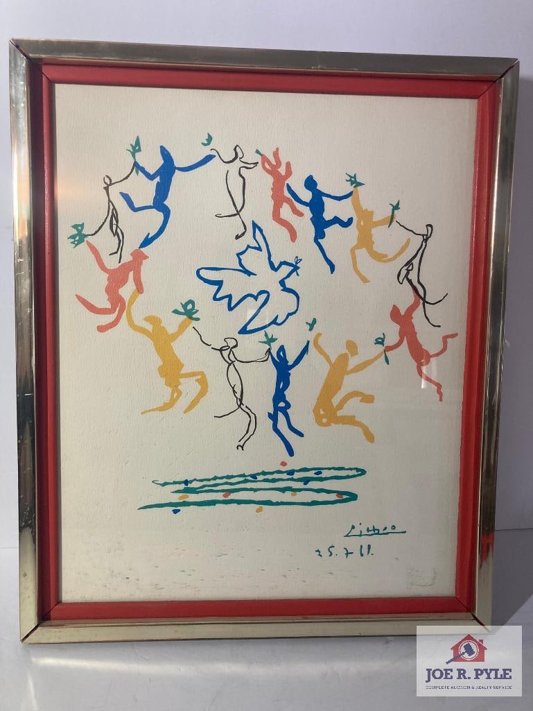 Pablo Picasso 'La Ronde de la Jeunesse': 12.5 x 15.5; Framed to 15 x 18