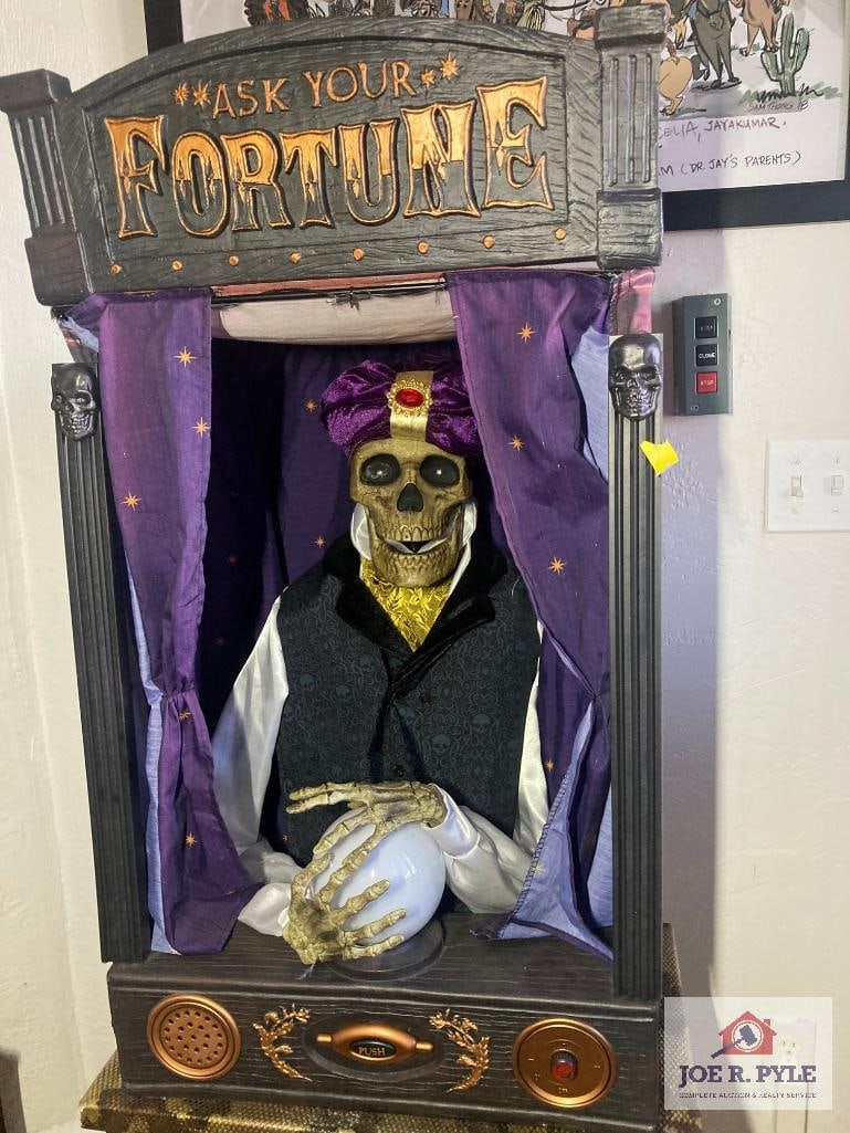 Ask Your Fortune skeleton fortune teller 35 x 15 x 19: Ask Your Fortune skeleton fortune teller 35 x 15 x 19 ** Offered with reserve. **