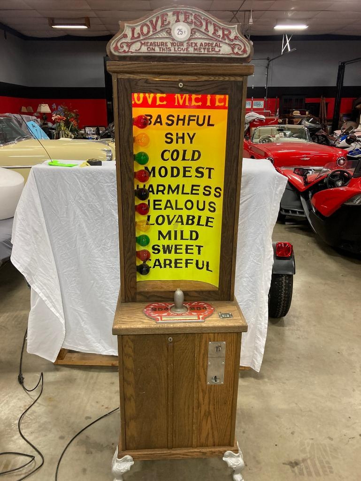 1960's "love Tester" Arcade Machine Auction