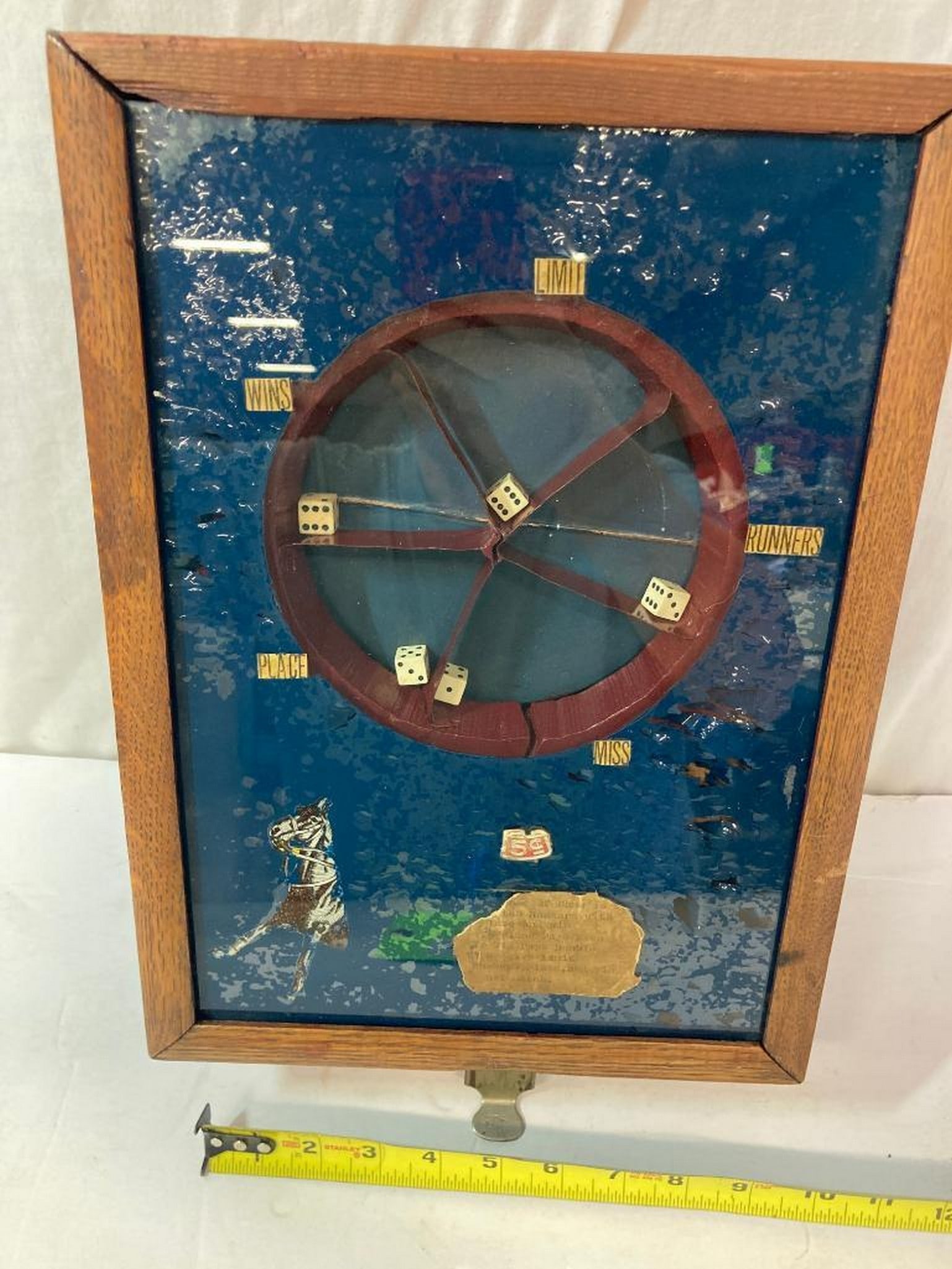 1920's "Horse Race Dice Trade Stimulator" Game Vending Machine (1 of 4)
