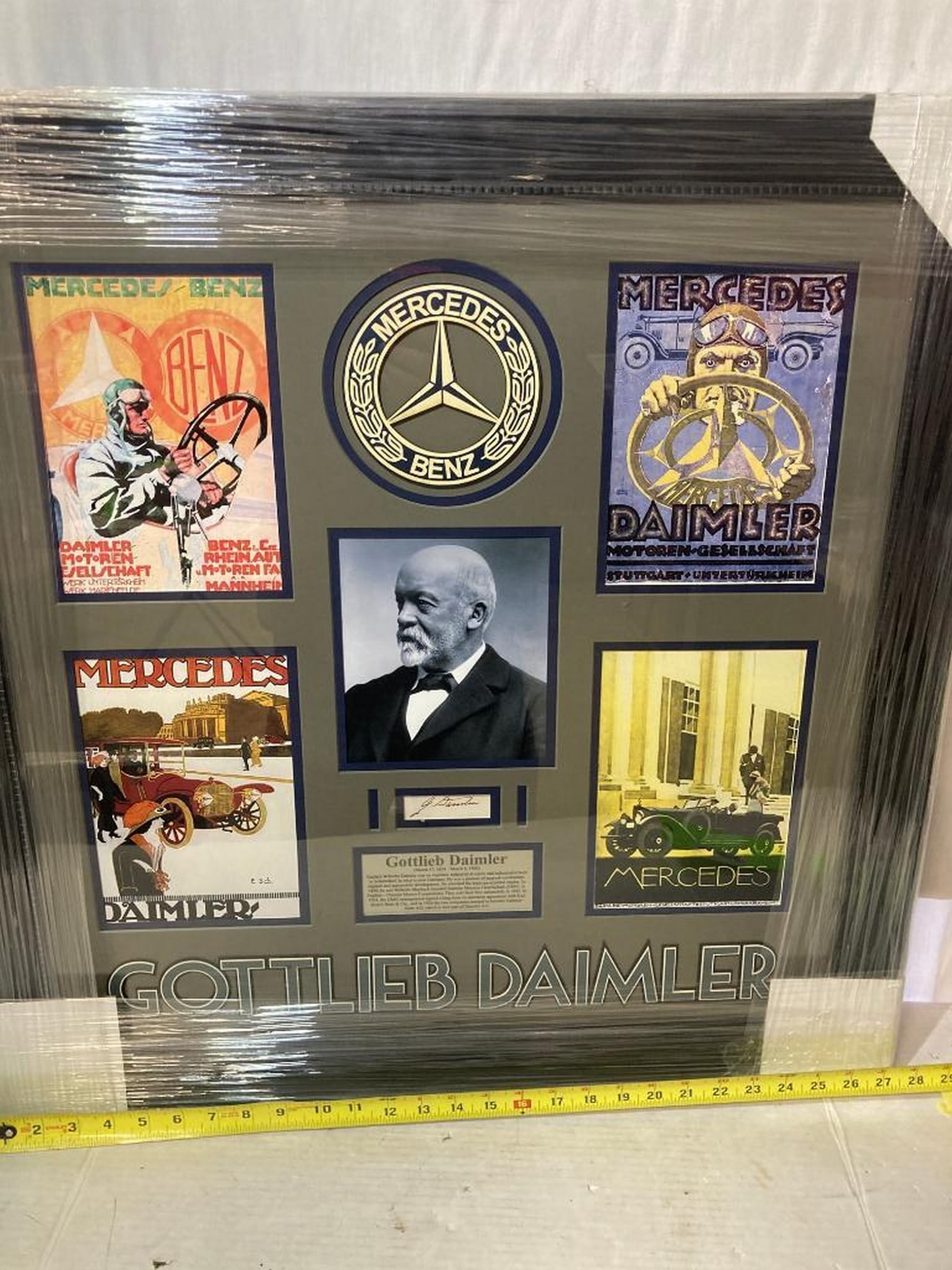 Gottlieb Daimler "Daimler Cars" Signed Cut Photo Frame (1 of 2)