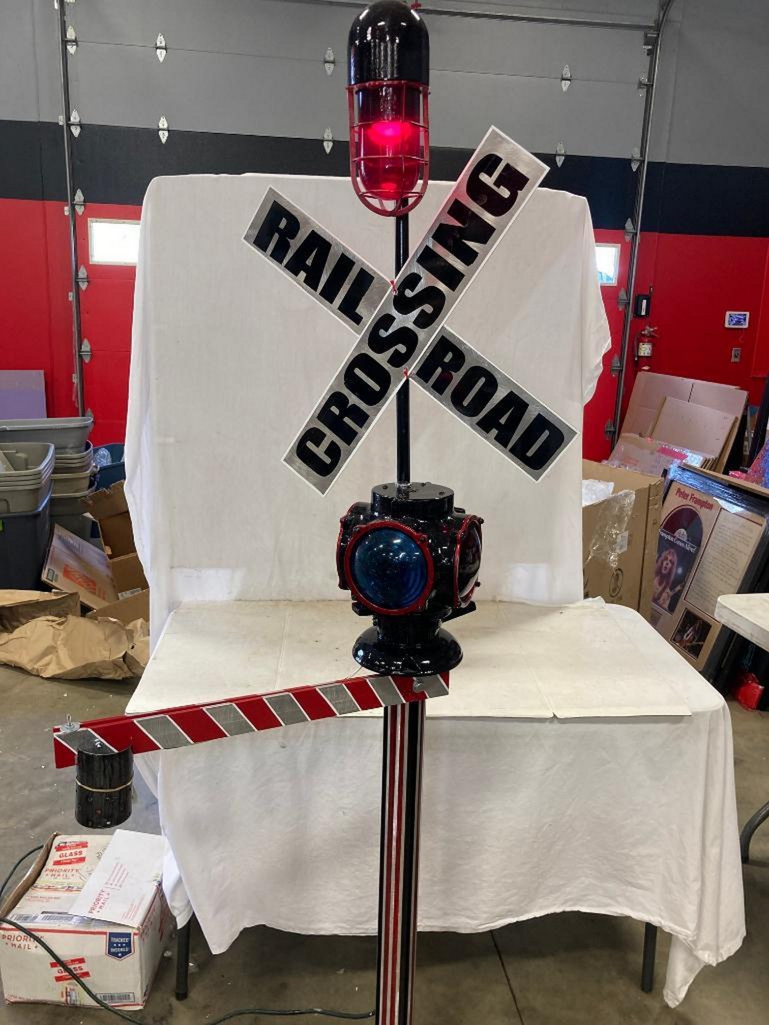 1920's "Railroad" Crossbar & Light: 1920's "Railroad" Crossbar & Light