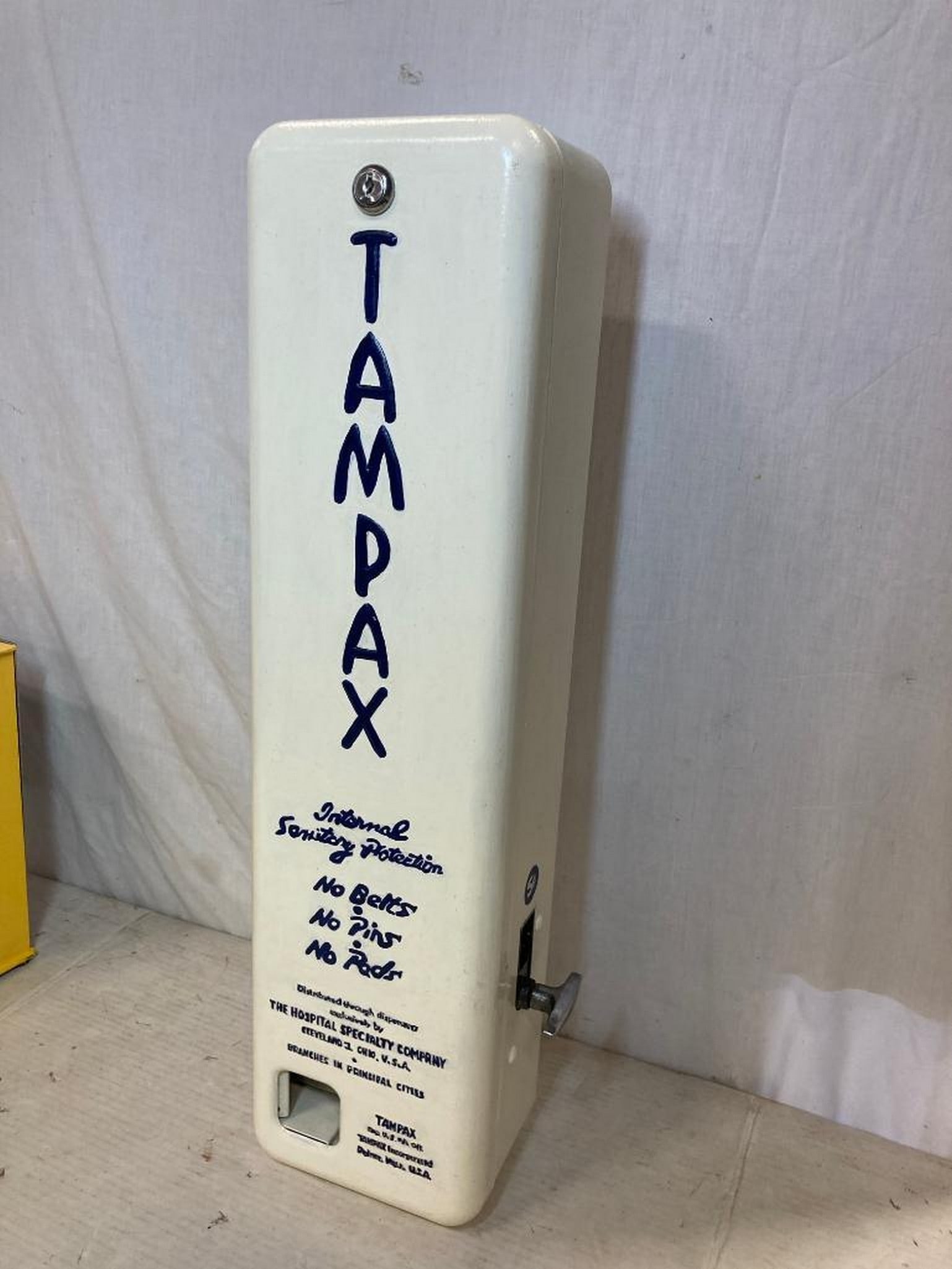 Vintage "Tampax" Wall Mount 5 Cent Dispenser (1 of 3)