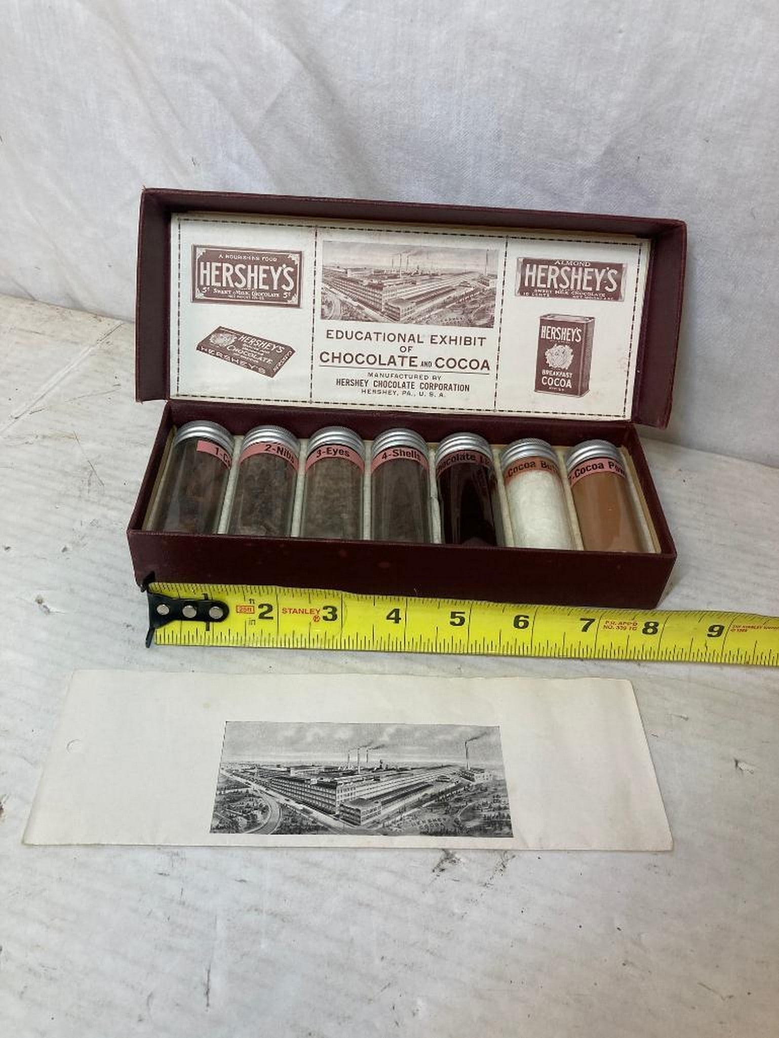 1920's "Hershey's Chocolate" 7 Sample Exhibit Of Chocolates (1 of 2)