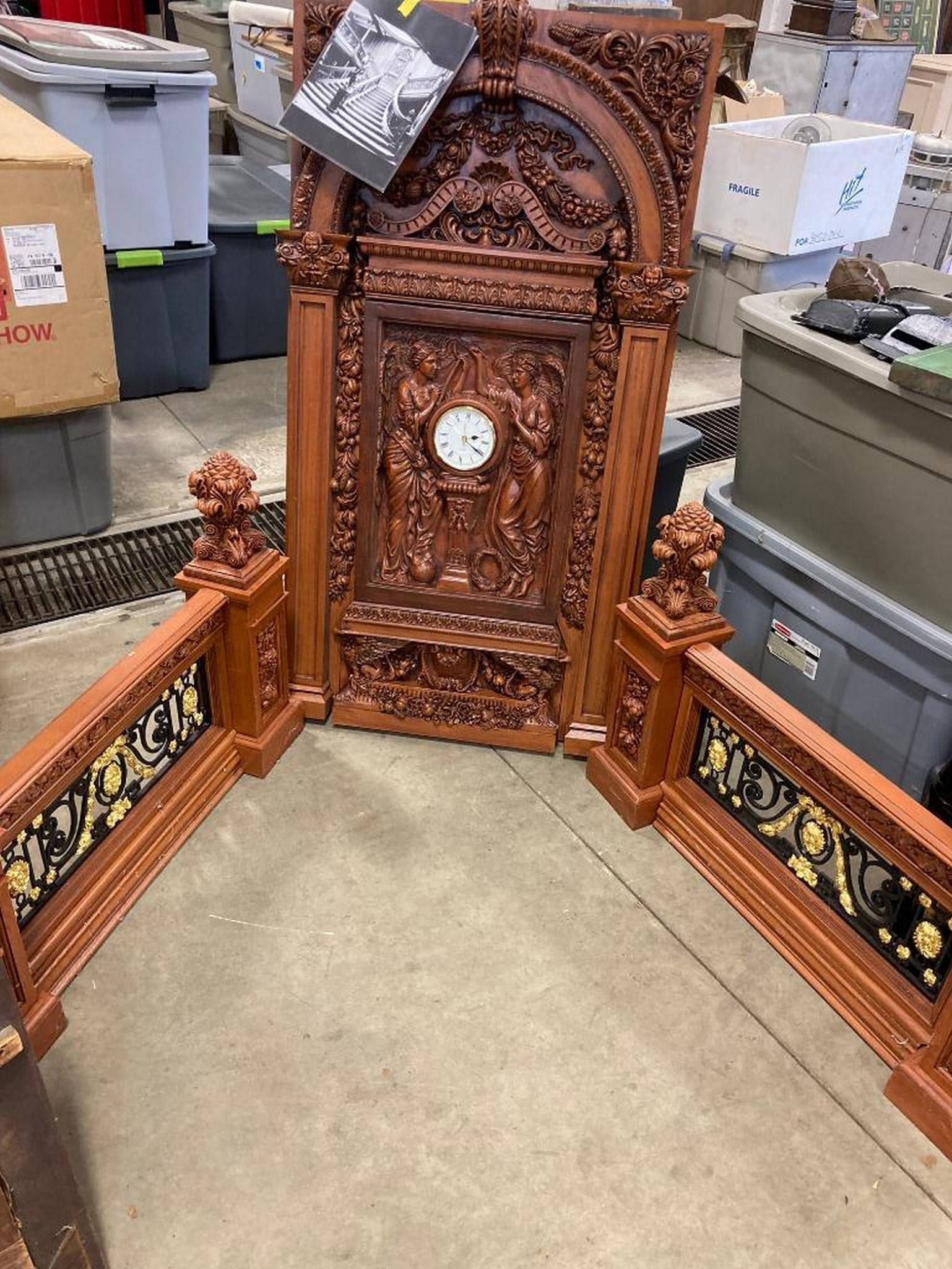 Titanic 1 Grand Staircase Clock w/Architectural Surround - Scale Model Replica (1 of 5)