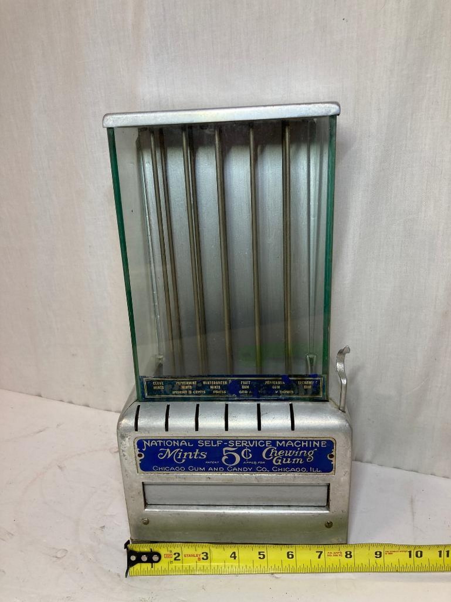 1920's "5 Cent National Self Service Mints & Gum" Machine (1 of 2)
