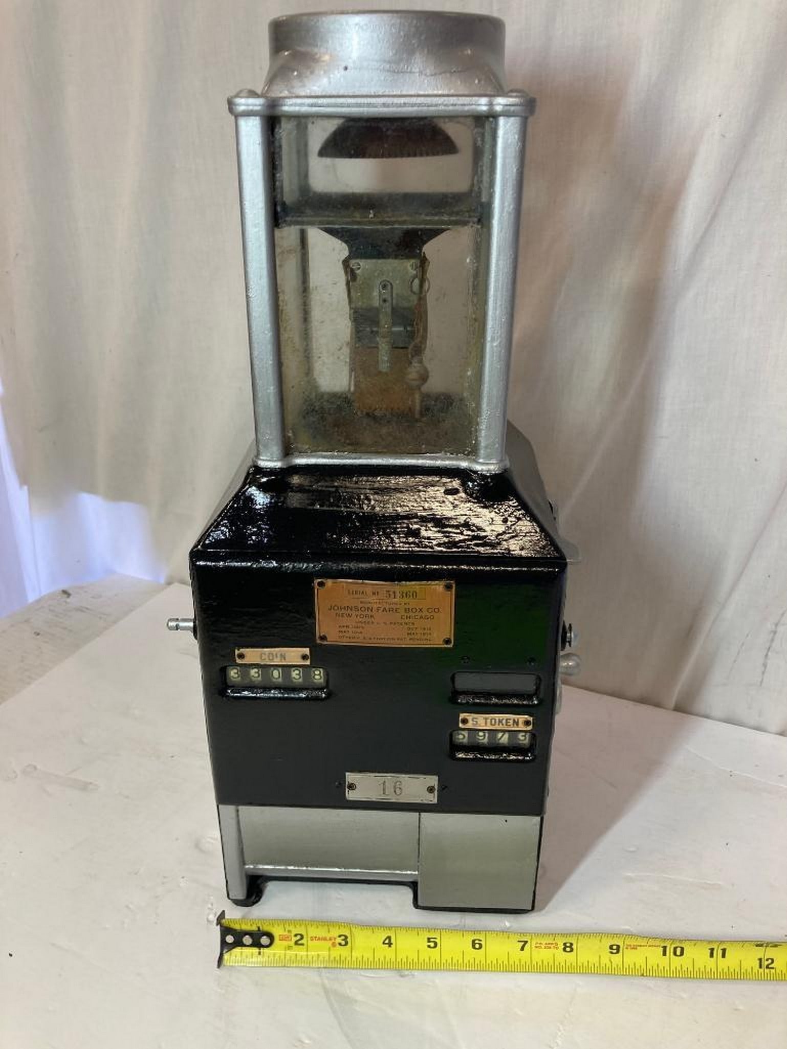 1920's "Trolly Token Holder w/Leather Belt" Johnson Fare Box Co. Chic (1 of 4)