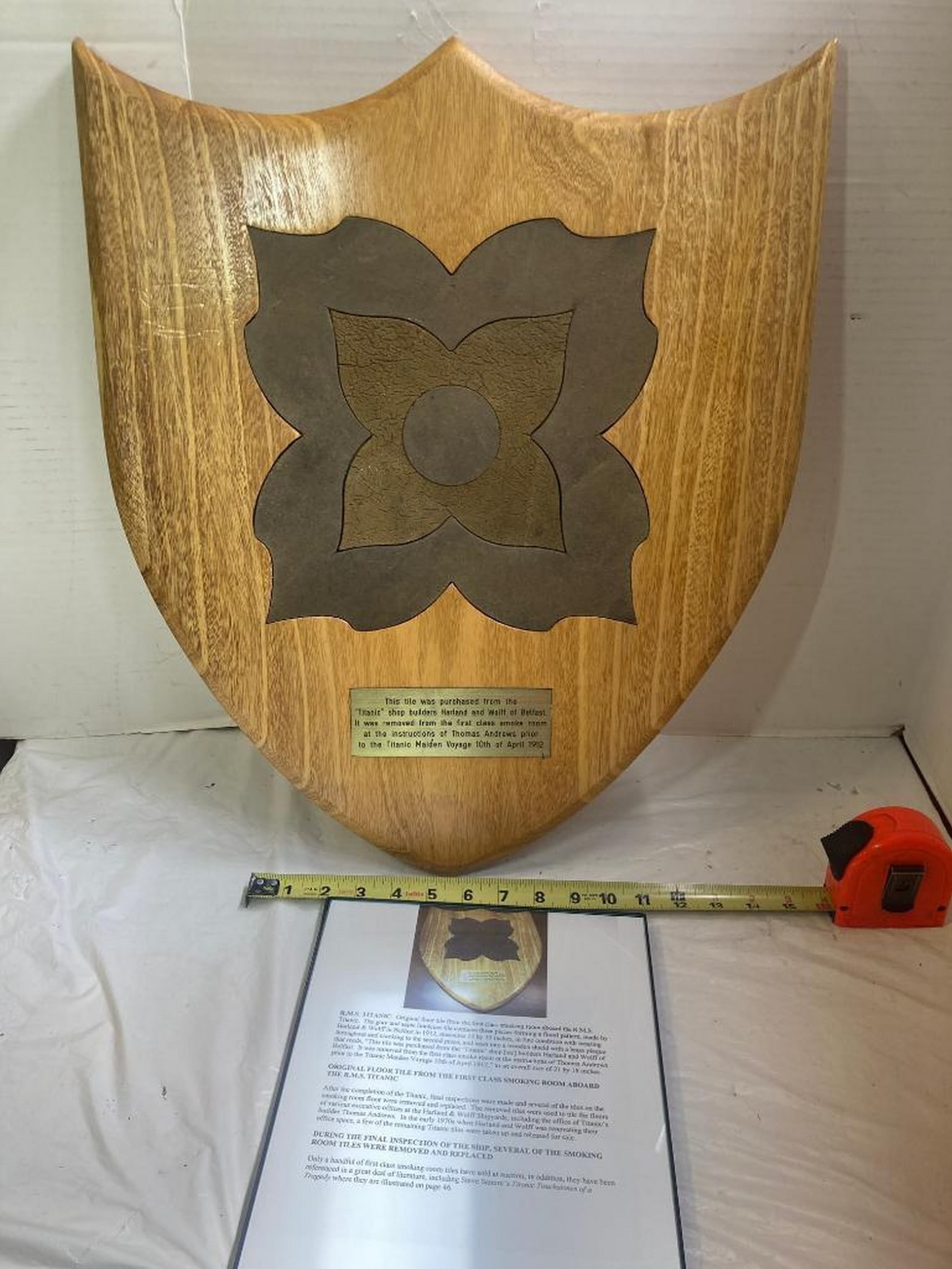 RMS Titanic: White Star Line 1912 Floor Tile First Class Smoking Roo (1 of 4)