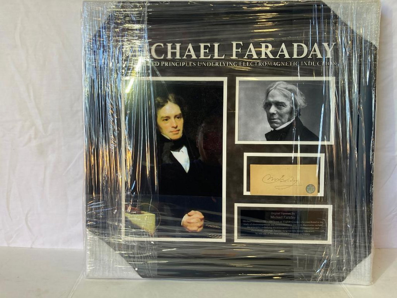 Michael Faraday Signed Cut Photo Frame (1 of 3)
