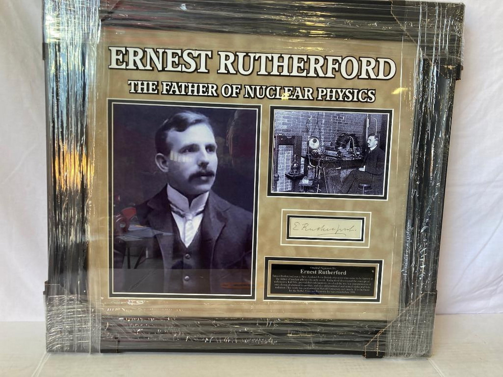 Ernest Rutherford Signed Cut Photo Frame (1 of 3)