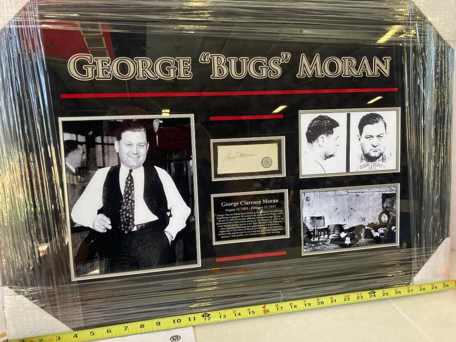 Bugs Moran Signed Cut Photo Frame (1 of 3)
