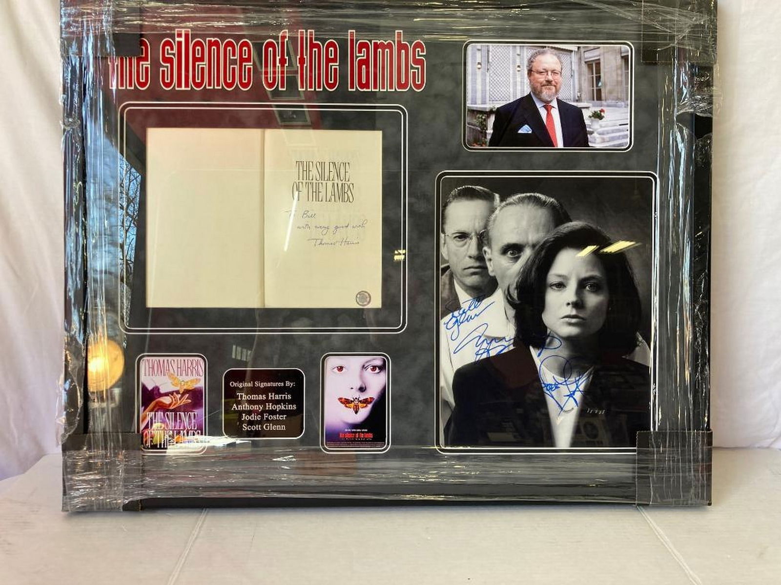 Silence Of The Lambs" T. Harris Signed Book & Cast Signed Photo Fra (1 of 3)