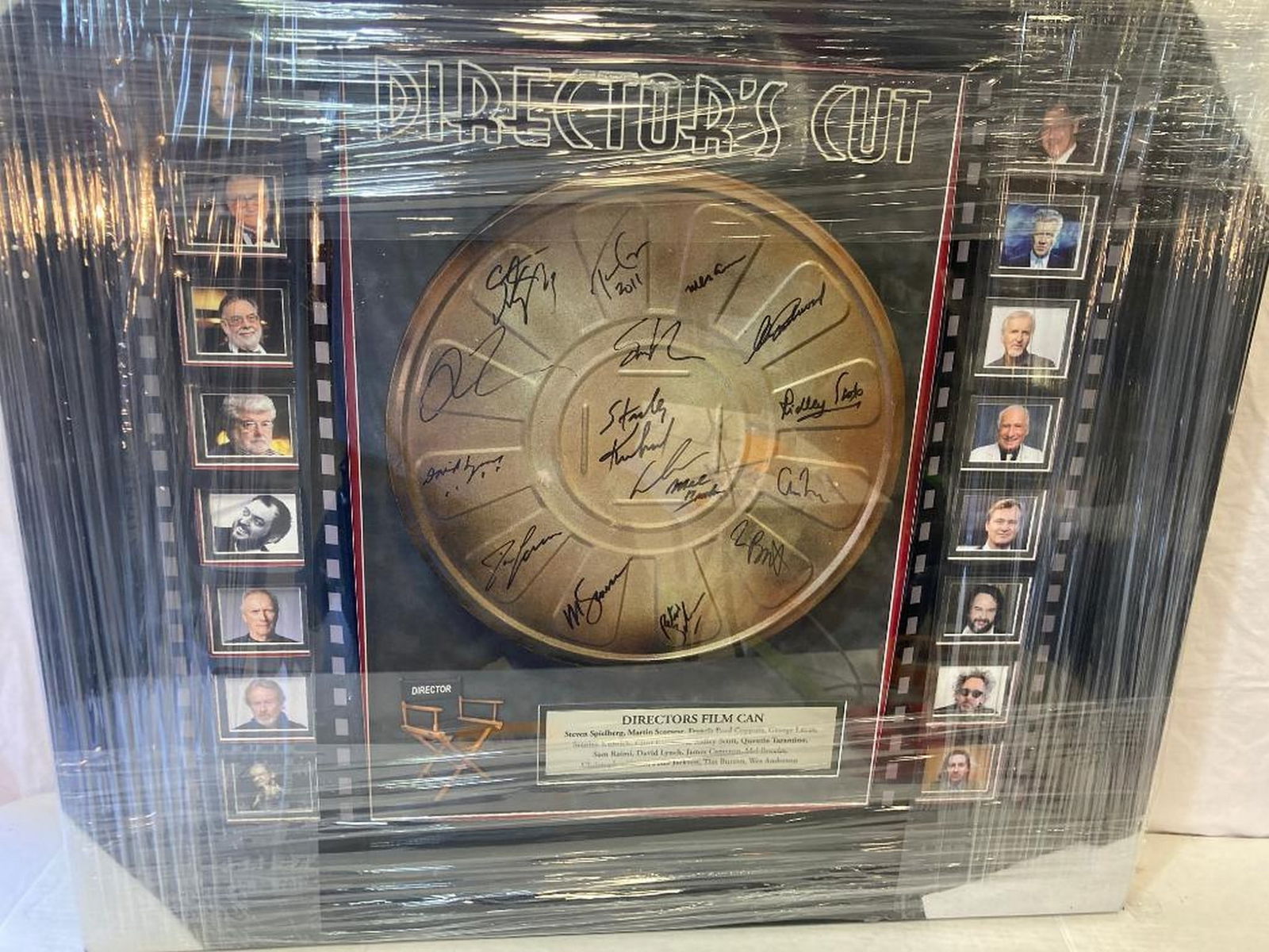 Film Director's Signed By 16 Film Canister Photo Frame: Film Director's Signed By 16 Film Canister Photo Frame