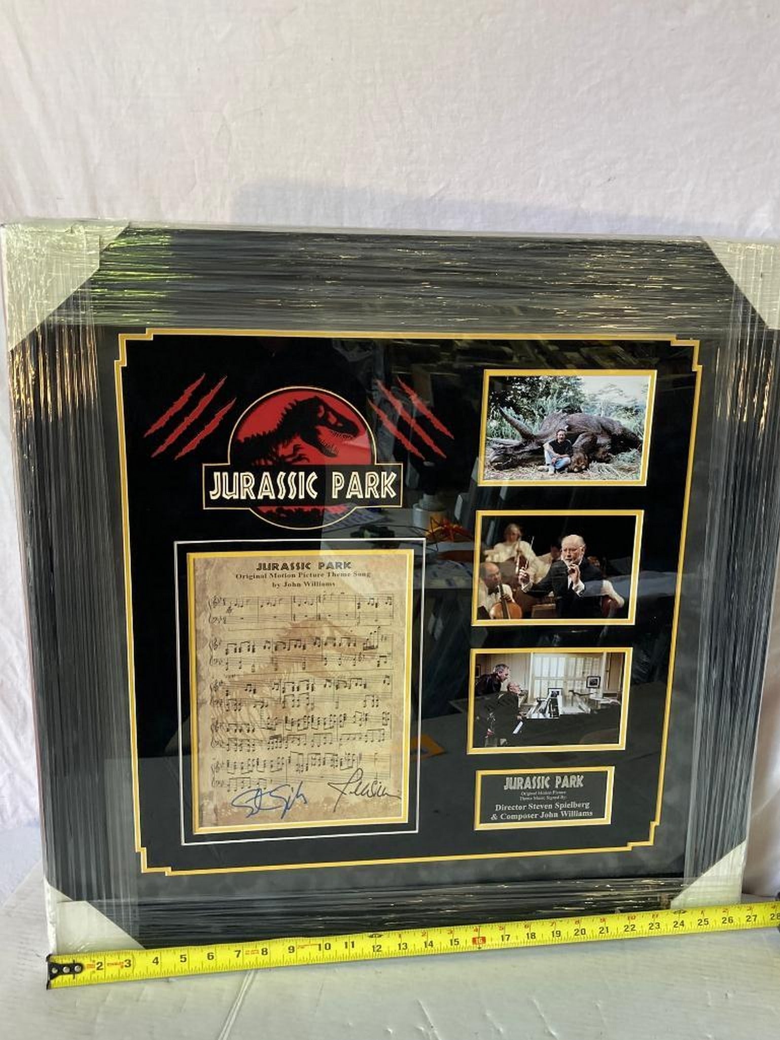 Jurassic Park Spielberg/Williams Signed Photo Frame: Jurassic Park Spielberg/Williams Signed Photo Frame