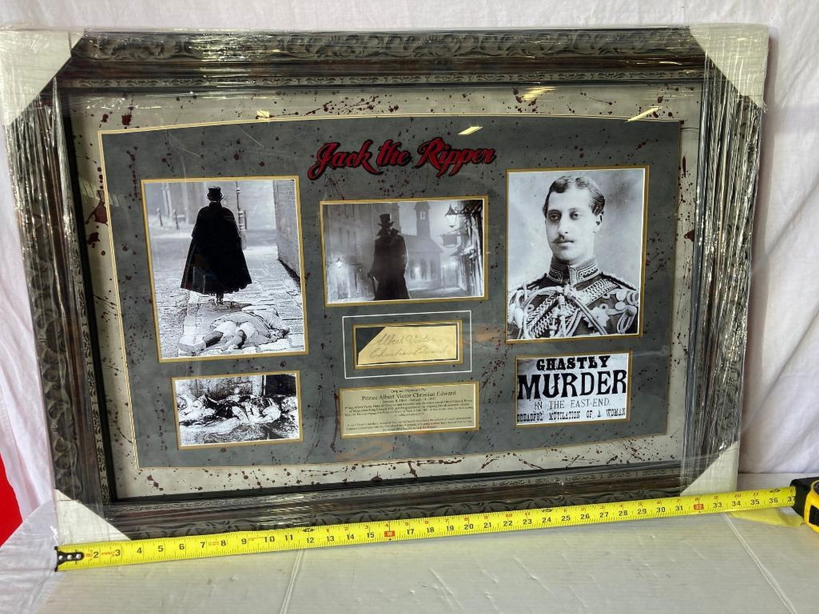Albert Victor Christian Edward "Jack the Ripper" Signed Cut Photo Fram: Albert Victor Christian Edward "Jack the Ripper" Signed Cut Photo Fram