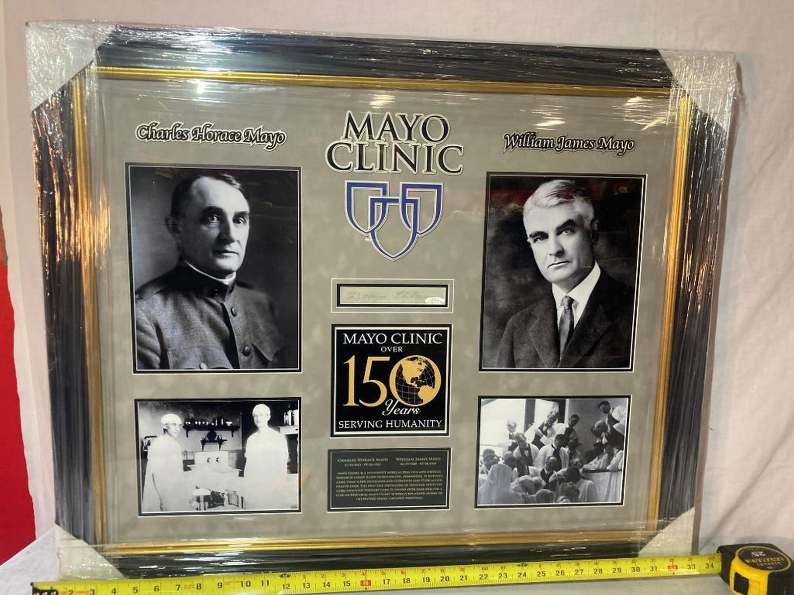 2 Mayo Clinic Founders Signed Cuts Photo Frame (1 of 3)